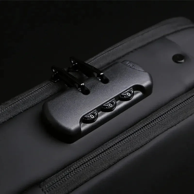 Men Multifunction anti Theft USB Shoulder Bag Man Crossbody Cross Body Travel Sling Chest Bags Pack Messenger Pack